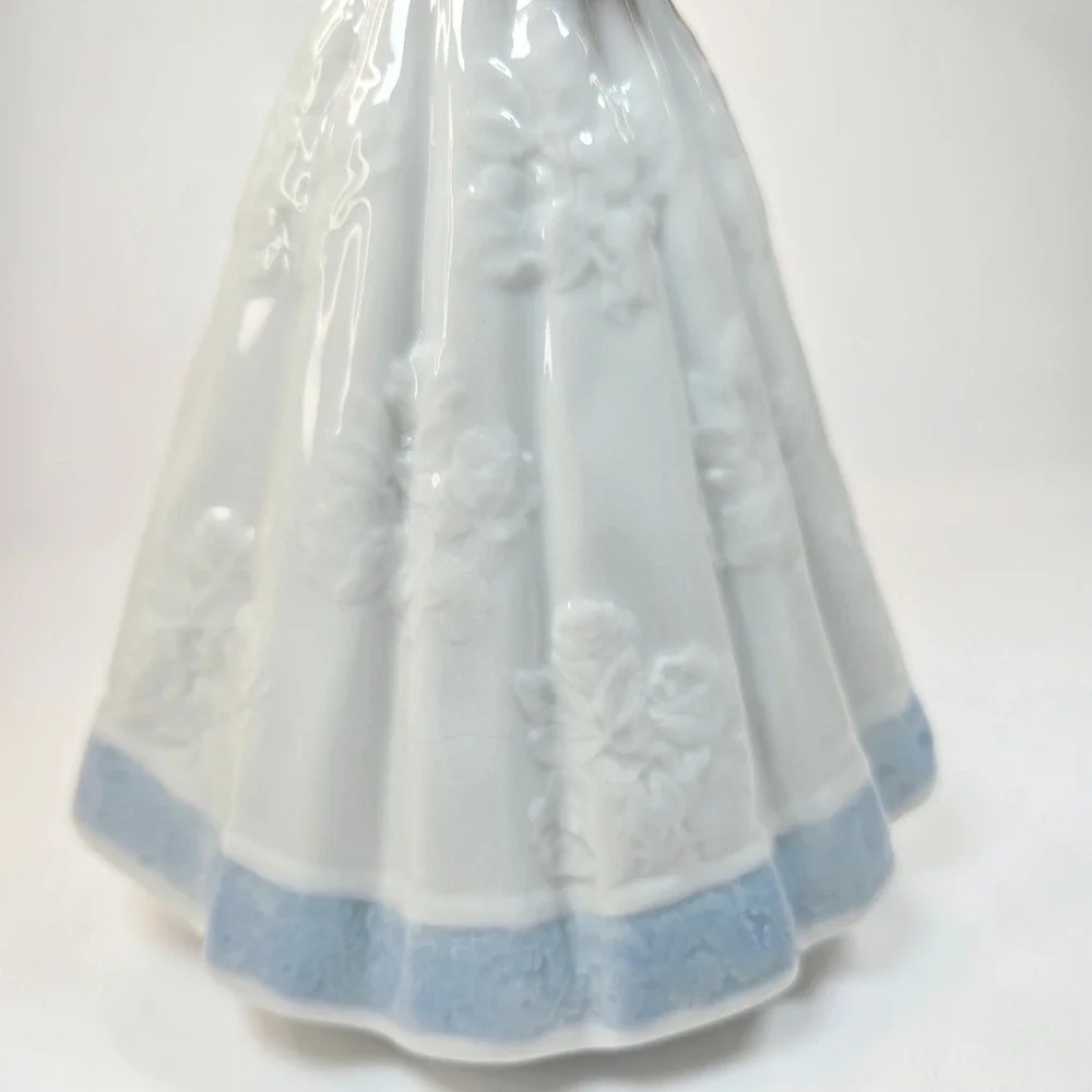 Vintage MINT Lladro Heavenly Harpest 5830 Angel‎ with Lyre Figurine Tree Topper
